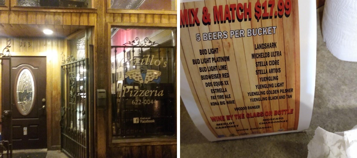 Cirillo's Pizzeria Menu